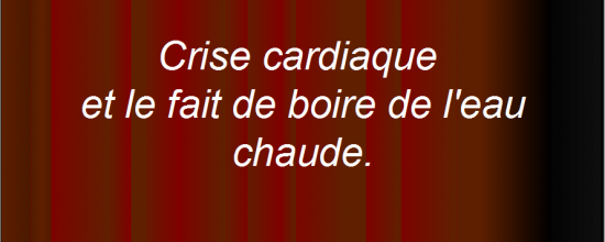 L'eau chaude et le coeur