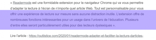 Dyslexia Ruler : la règle de lecture pour dyslexiques intégrée à Readermode 