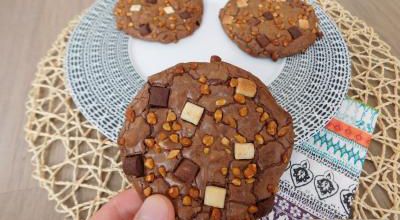 Cookies brownies aux chunks 3 chocolats