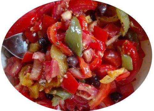 Salade de piments doux
