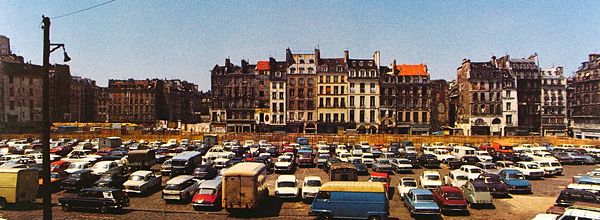 PARIS - Beaubourg 1977 - construction du Centre Pompidou