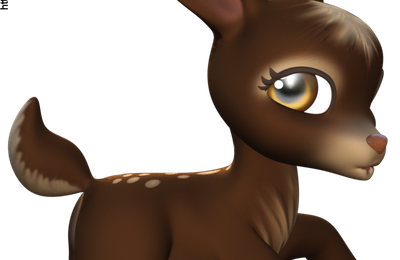 Tube de faon adorable (render-image)