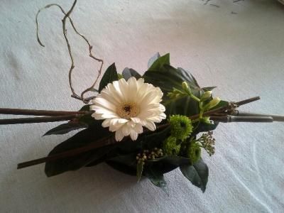 Art floral en blanc