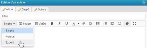 Effacer la mise en forme d'un texte dans Eklablog
