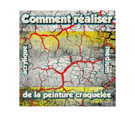 Dessin et peinture - vidéo 4495 : Comment réaliser de la peinture craquelée ? - acrylique.