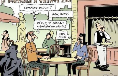 Lancement du premier téléphone portable