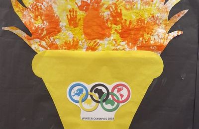 Idée arts PINTEREST : réaliser une flamme olympique collective