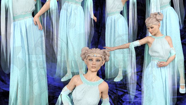 Princesse de lune - Moon Princess (tubes-renders)