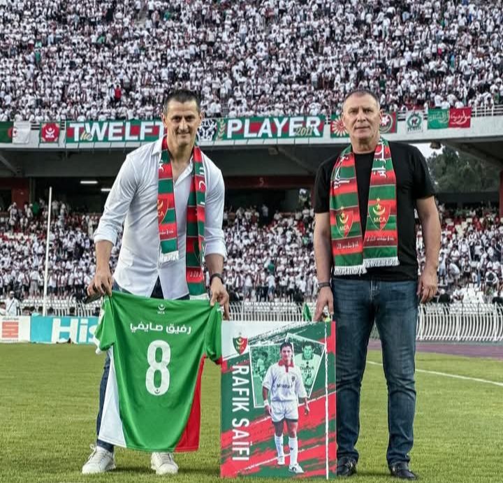 Jeudi 12.6.2025 Saifi Rafik honoré avant MCA-ES Mostaganem 5-2