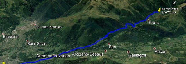 Tour du val d'Azun : d'Argelès-Gazost aux Viellettes