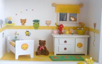 chambre bébé jaune