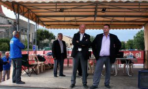 Philippe Coquet en visite sur le Challenge des Trois clochers