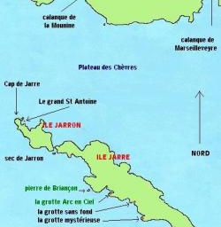 Les iles de l'archipel de Riou, Jarron et Jarre