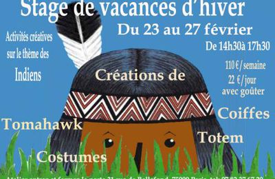 Stage sur les indiens avec Marie !