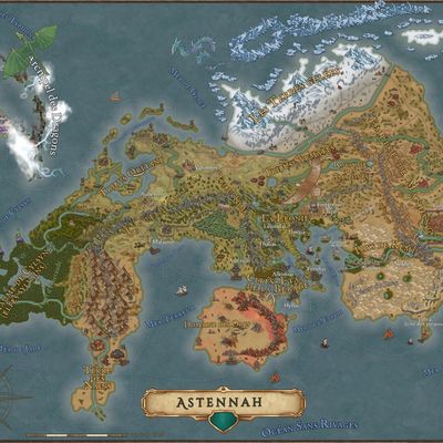 Carte du monde d'Astennah