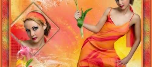  La femme aux tulipes .