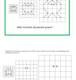 Agrandissement sur quadrillage