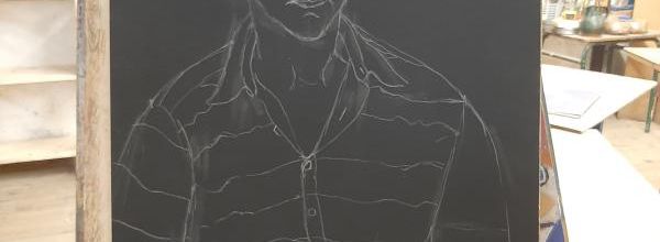 Dimanche - En cours : Jeune homme à la chemise rayée