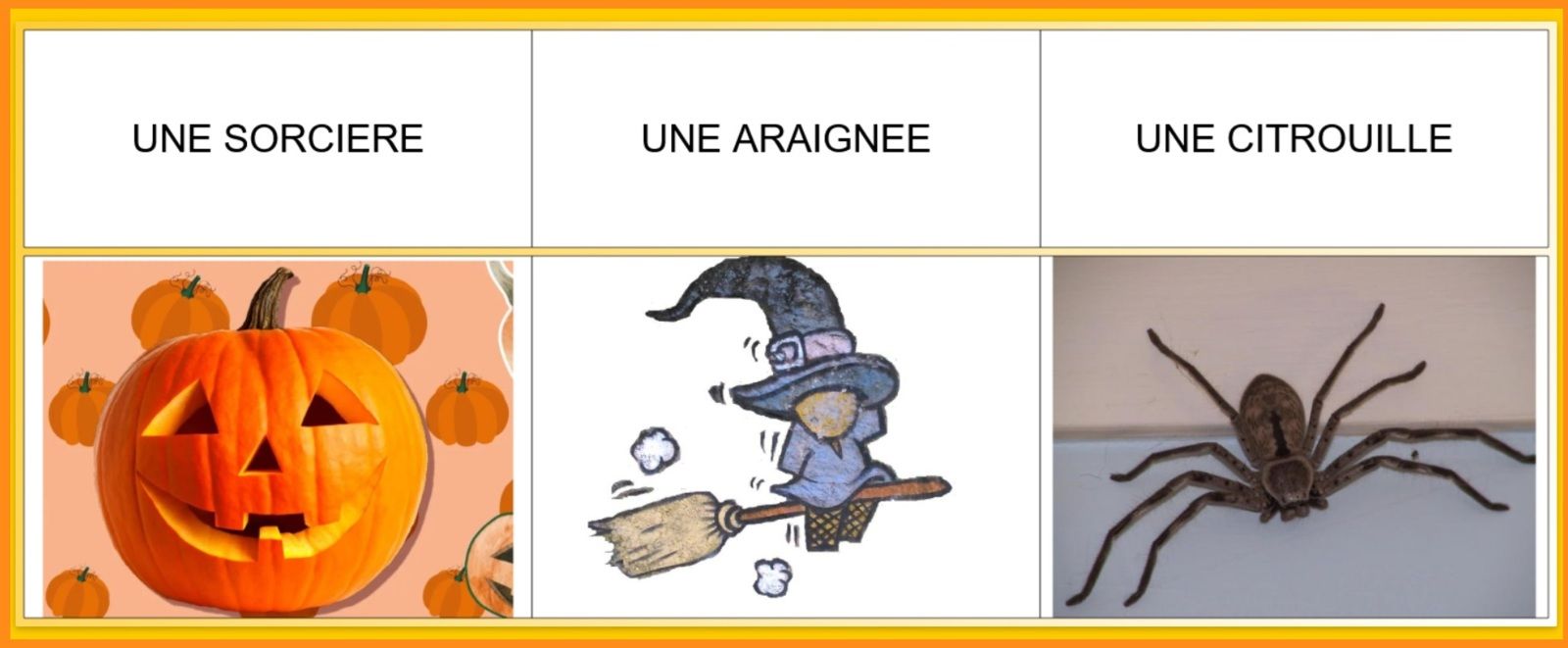 Halloween, TICE, maternelle, vocabulaire
