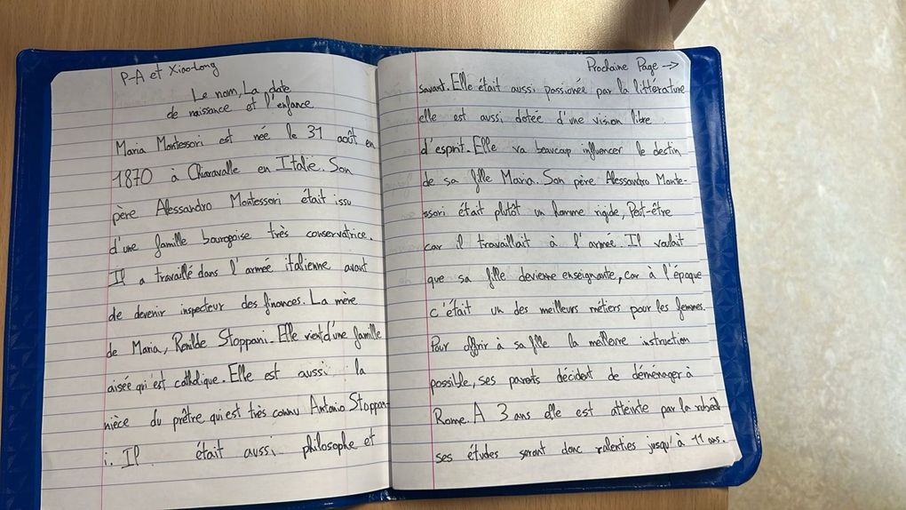 Album photo :  projet d'écriture Classe Bleue 2025