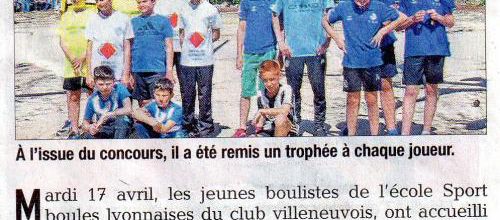 Boule jeune Villeneuve de Berg : Le Dauphiné