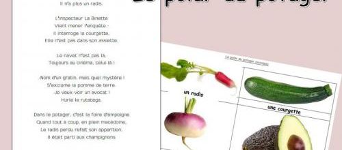 Poésie de la période 4 (CE1) : "Le polar du potager"