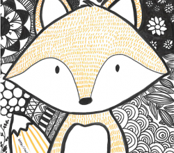 Renard à motifs