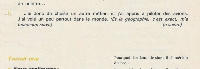 L'aviateur et le petit prince (Saint-Exupéry)