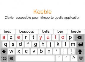 Keeble : nouveau clavier virtuel accessible pour iPad (Assistiveware)