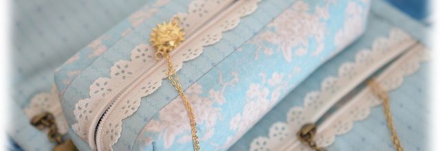 Trousse à bijoux, version bleue turquoise