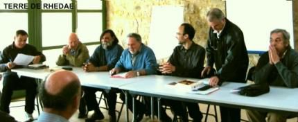 Assemblée Générale de Terre de Rhedae, le samedi 9 mai 2009, à Rennes-le-Château. (Antoine Captier, président)