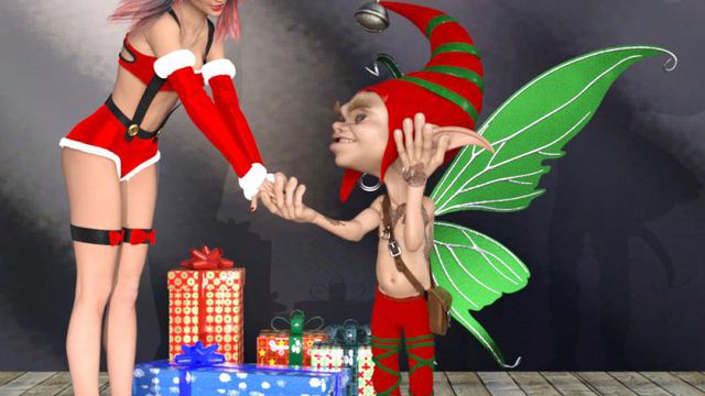 La belle et le lutin de Noël