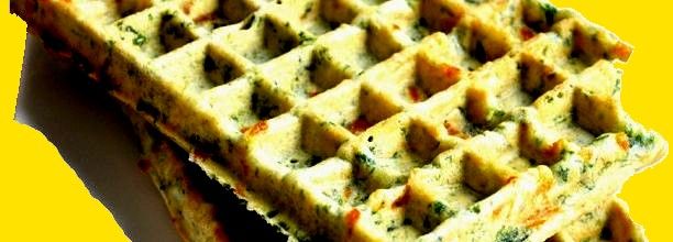 Gaufres aux épinards et au comté