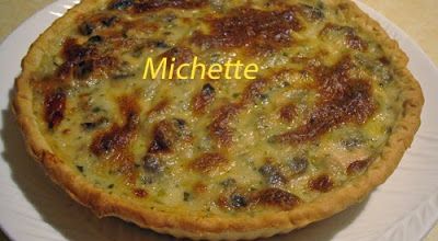 Tarte au poireau, champignon, crevette, roux au vin blanc