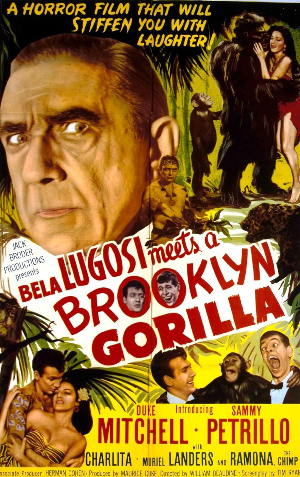 BELA LUGOSI MEETS A BROOKLYN GORILLA BOX OFFICE USA 1952