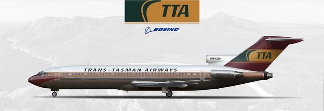 Boeing 727-200 de Trans-Tasman Airways