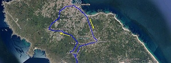 Yeu : traversée nord-sud