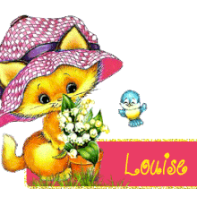 756 - Chat et oiseau - MUGUET - 1er mai
