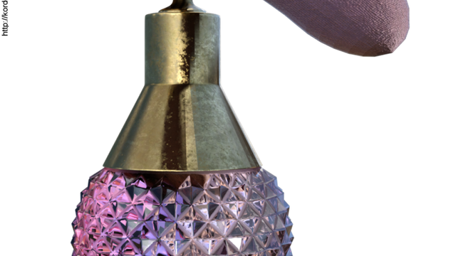 Tube de bouteille de parfum vintage (png, render)