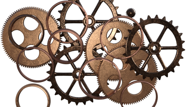 Tube de roues Steampunk (render-image)