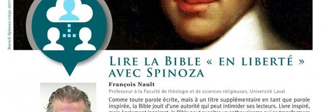 Lire la Bible "en liberté" avec Spinoza - SOCABI