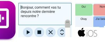 Typing Talk AAC : Nouvelle application de communication alphabétique avec voix de synthèse (IOS / Android)