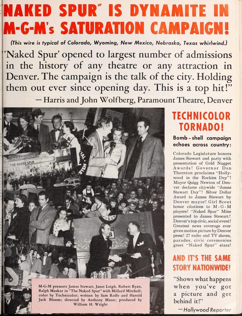 L'APPAT BOX OFFICE USA 1953