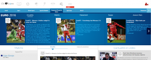 ClicnScores : toute l’actualité sportive en live
