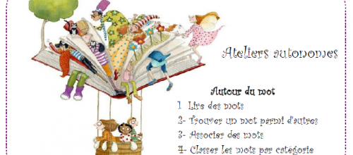 Ateliers autonomes lecture CP: les mots