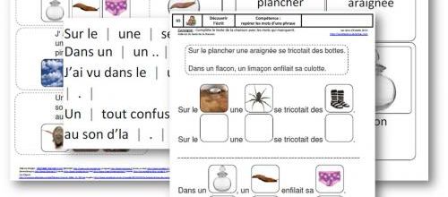 GS - Sur le plancher une araignée - exploitation de la chanson