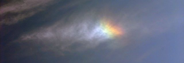 Nuage irisé sur Peira Cava