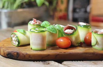 Roulés Courgettes chèvre et Jambon
