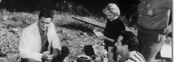 Elvis Presley, Nancy Sharpe, Alan Fortas  with Joe Esposito .