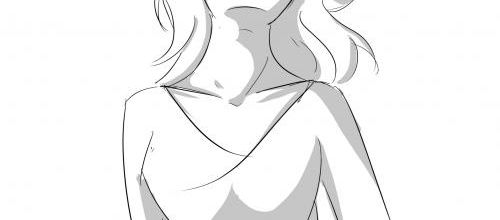 Fille au vent